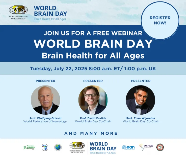 2025 World Brain Day Dedicated to Brain Health for All Ages